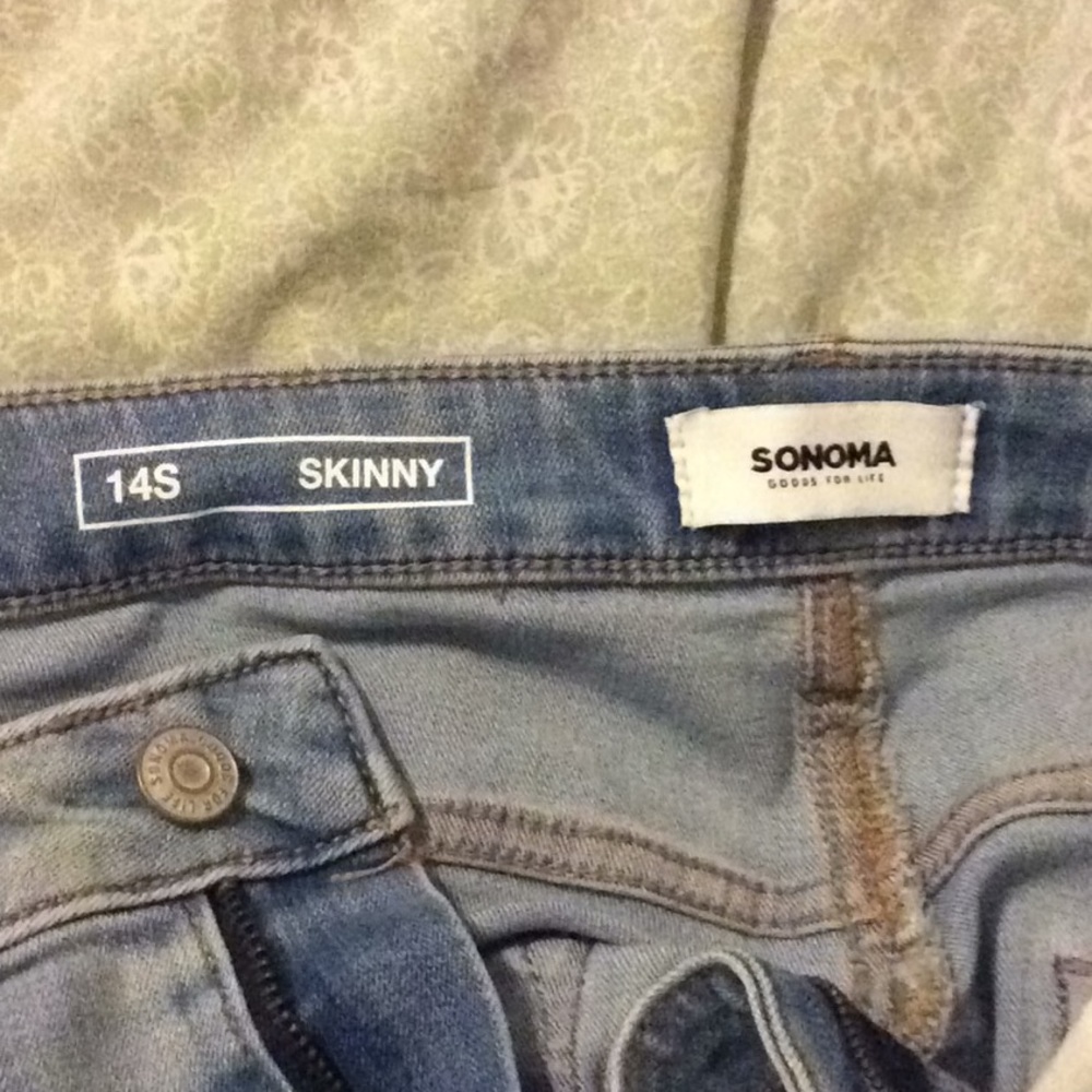 SONOMA basic light wash skinny jeans, 14 short - Picture 3 of 3